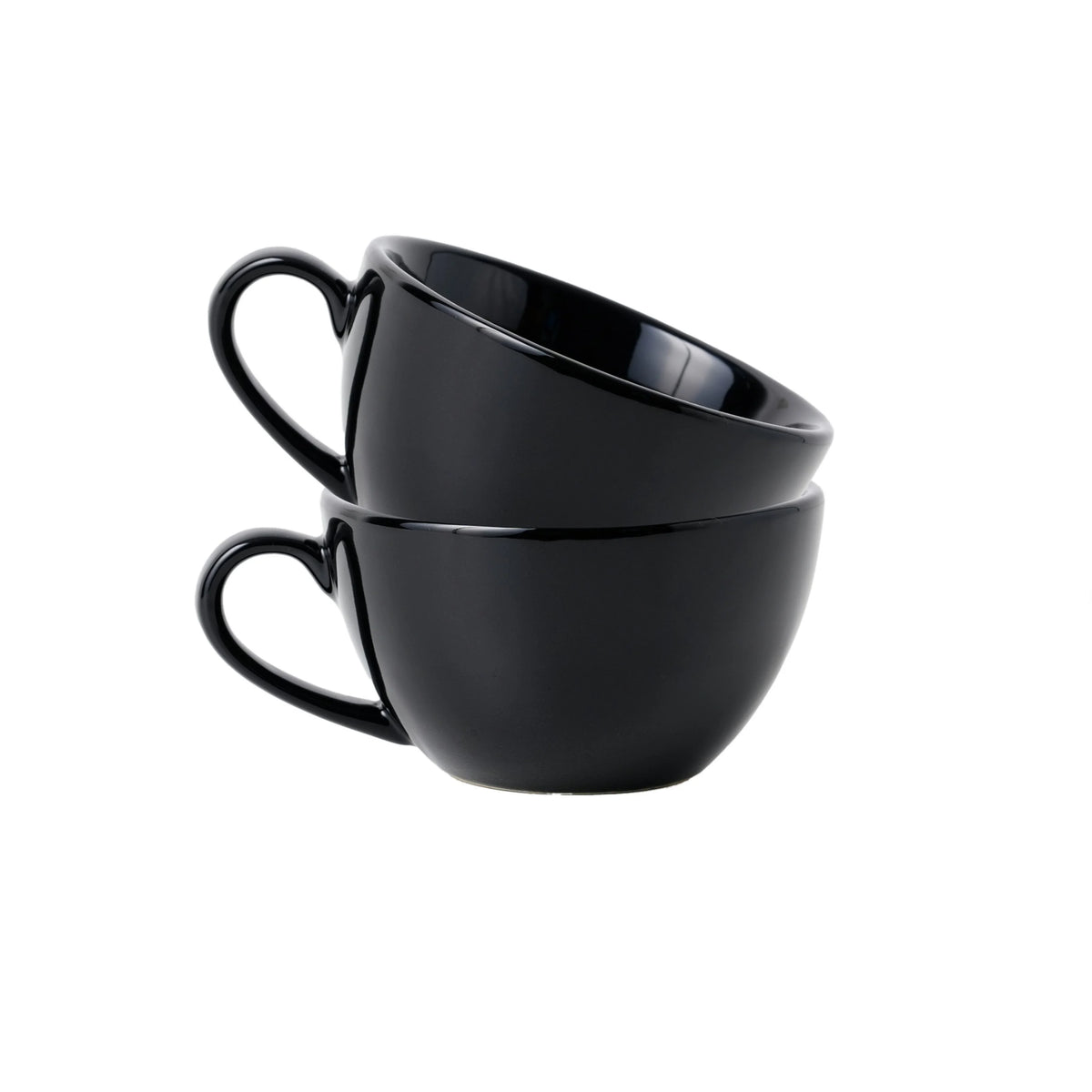 Black Cappuccino Cup Set of 2 | 250ml | Barista Collection