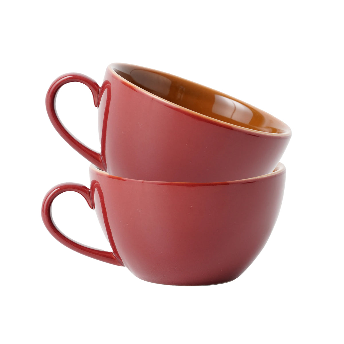 Burgundy Cappuccino Cup Set of 2 | 250ml | Barista Collection