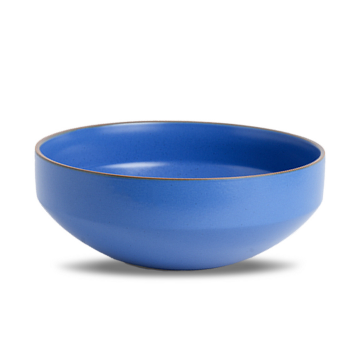 Shay Ceramic Large Serving Bowl, 1500ml | Blue Matte Finish | Japandi Collection | Modern Tableware Online India