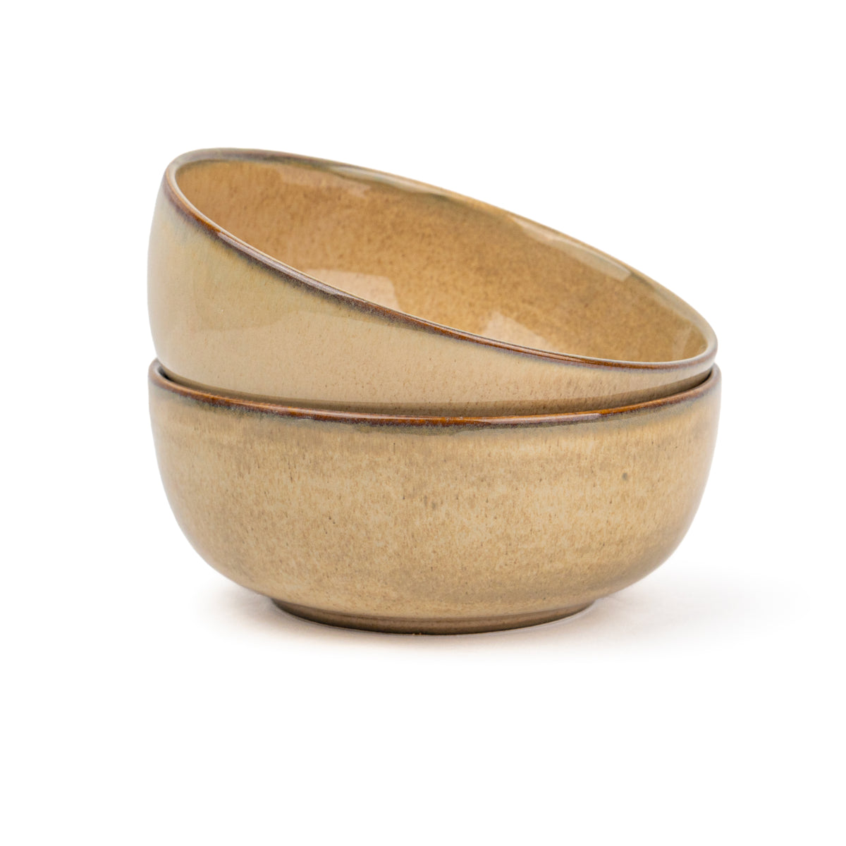 Shay Ceramic Medium Bowl Set, 2 Pieces | Self Reactive Collection | Modern Tableware Online India
