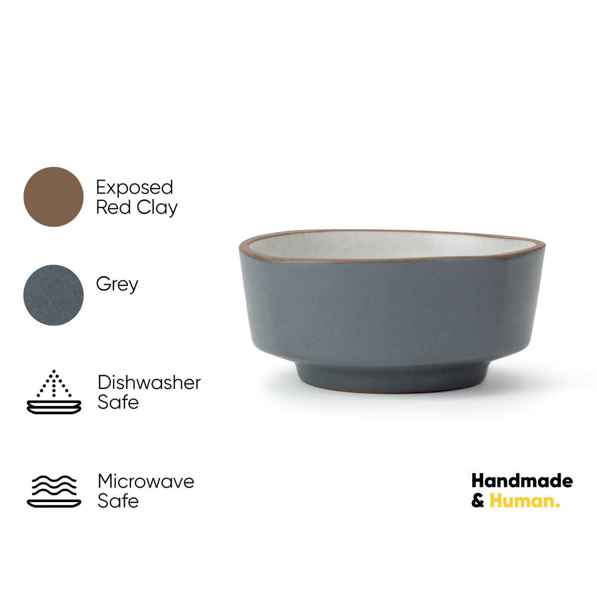 Japandi Snack Bowl – Grey, 300ml