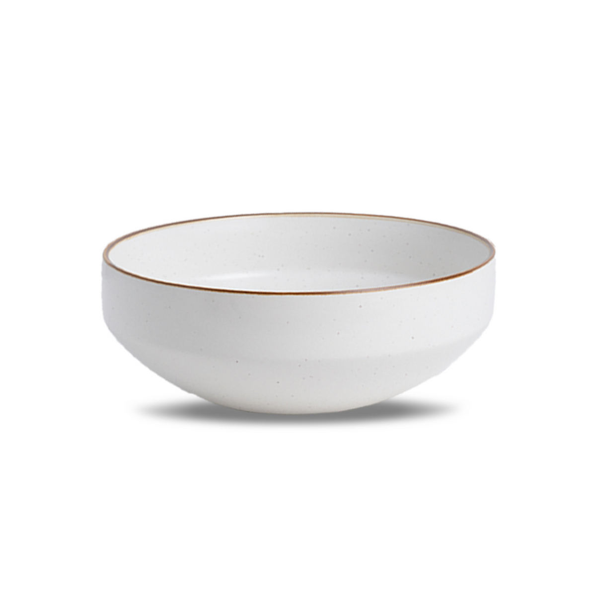 Large Ceramic Serving Bowl – White, 1500ml | Japandi Matte Finish