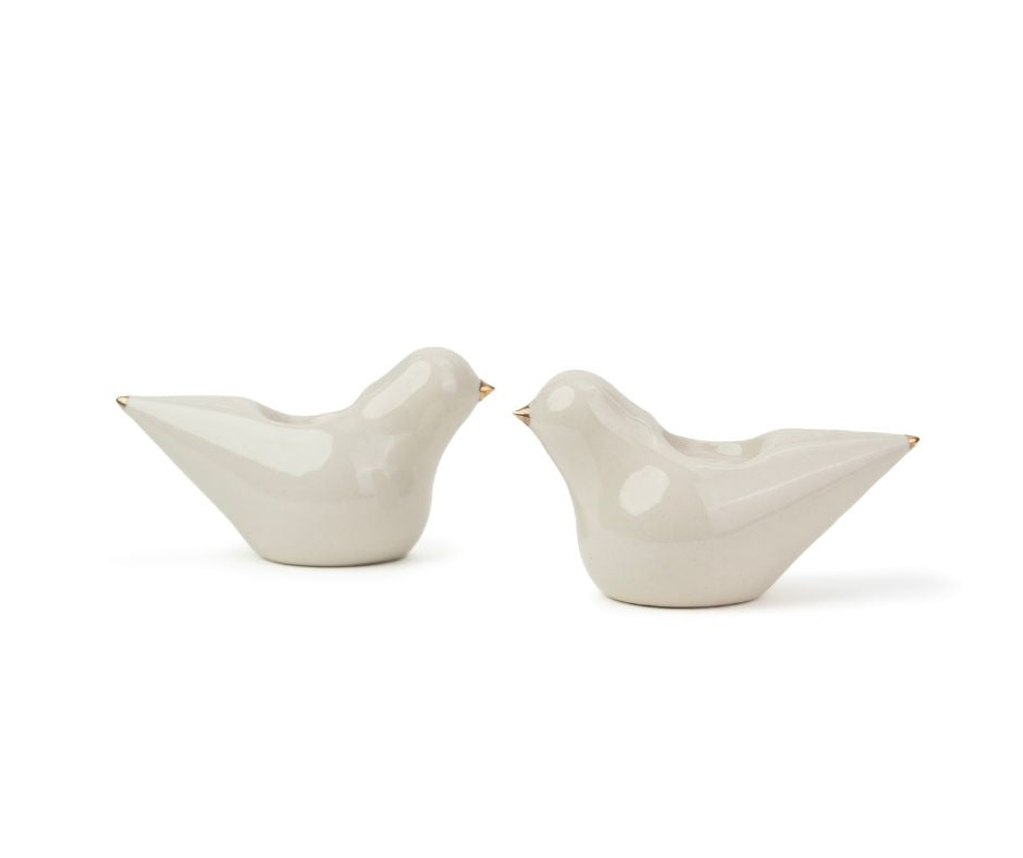 Shay Ceramic Dove Tea Light Holder Set of 2, Decor Collection | Modern Tableware Online India