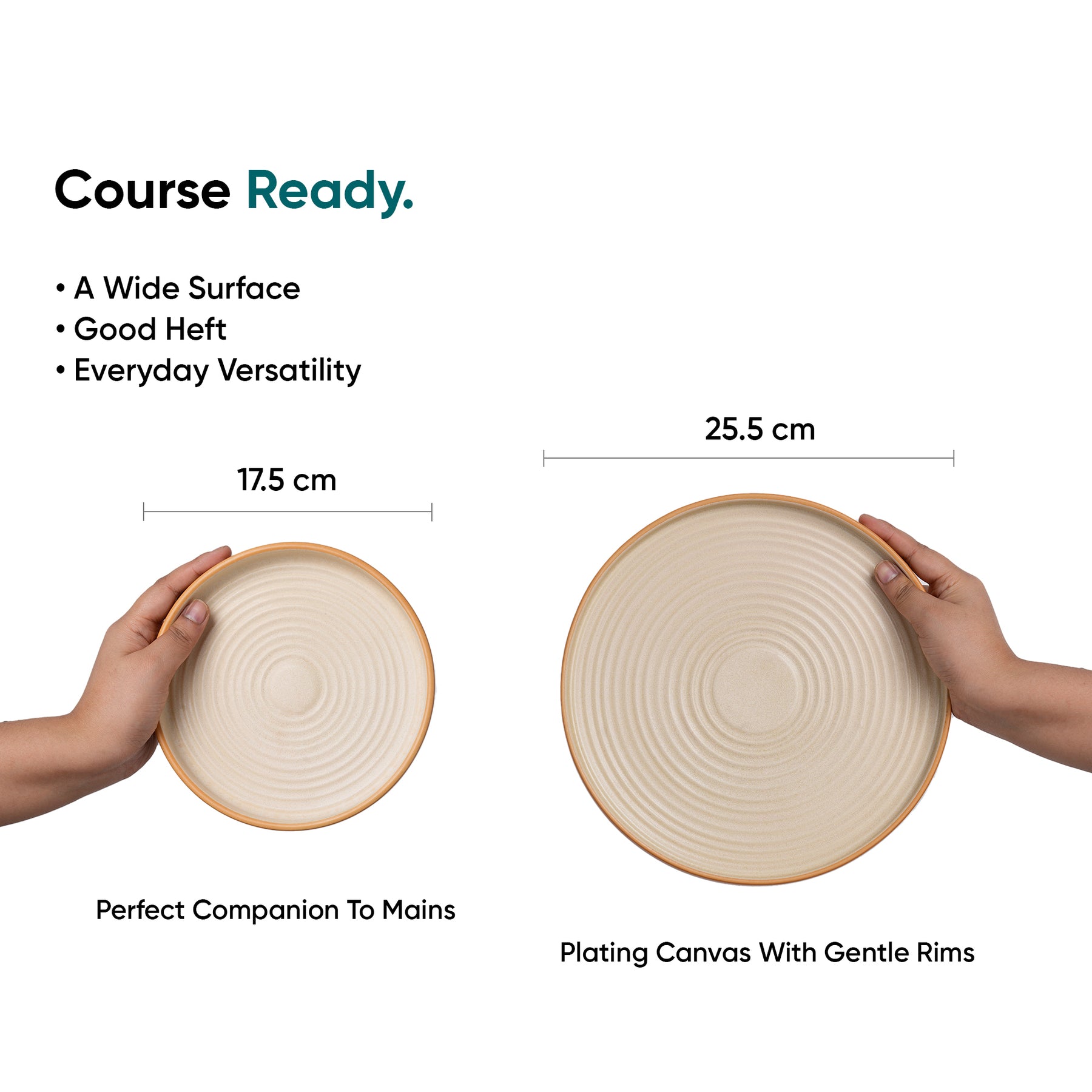 Ceramic Modern Dinner Set 21 Pcs | Klay Collection | Stoneware | Matte Finish