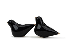 Ceramic Dove Tea Light Holder Set of 2, Decor Collection Black