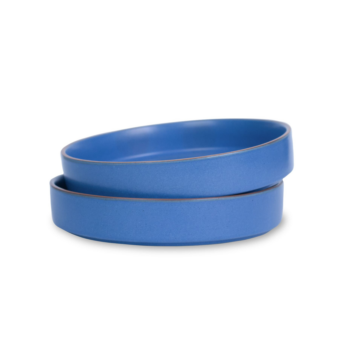 Shay Stackable Ceramic Pasta Bowl Set of 2 Blue Japandi Collection | Modern Tableware Online India