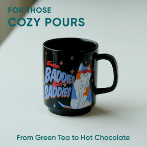 Ceramic Mug 300ml | Baddies Saddies Coffee Cup | Glossy Finish