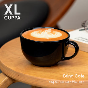 Large Ceramic Coffee Cup Set 320ml | XL Cuppa Collection | Glossy Finish