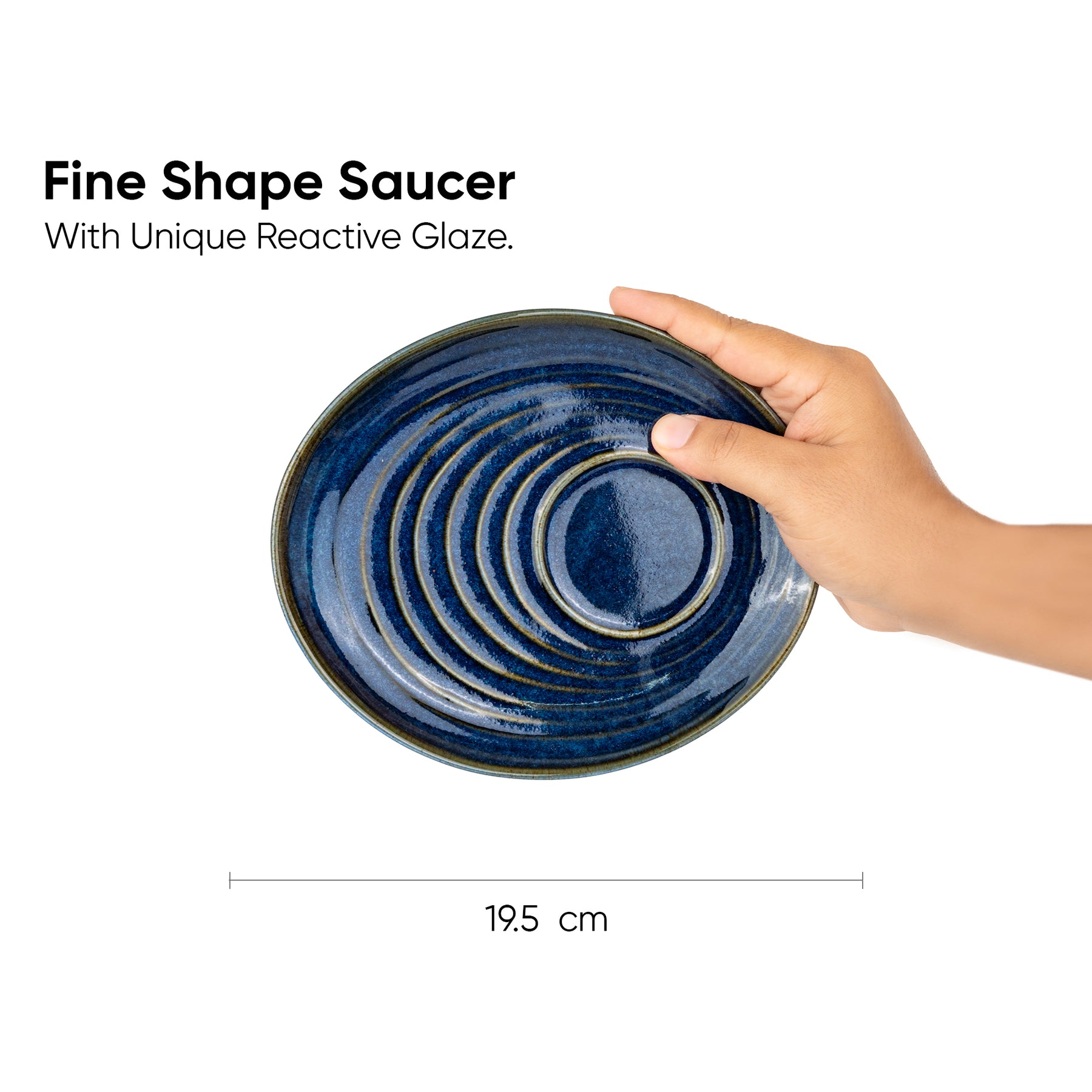 Self Reactive Coffee Cup Saucer Set, 250ml | Ceramic Mug | Glossy Finish