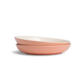 Ceramic Stoneware Salad Plate Set 22cm | Set of 2 | Pink Ivory