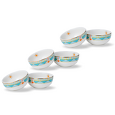 Shay Ceramic Veg Bowls Set of 6 180ml Nargis | Modern Tableware Online India