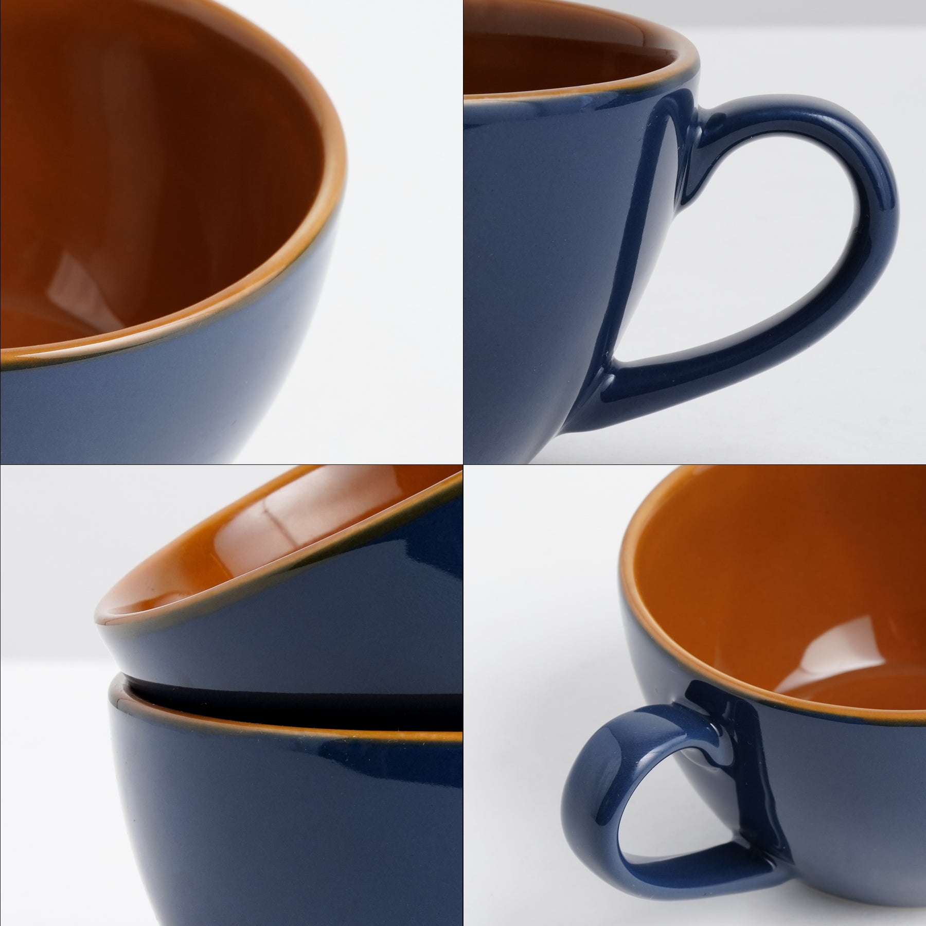 Navy Blue Cappuccino Cup – 250ml | Barista Collection