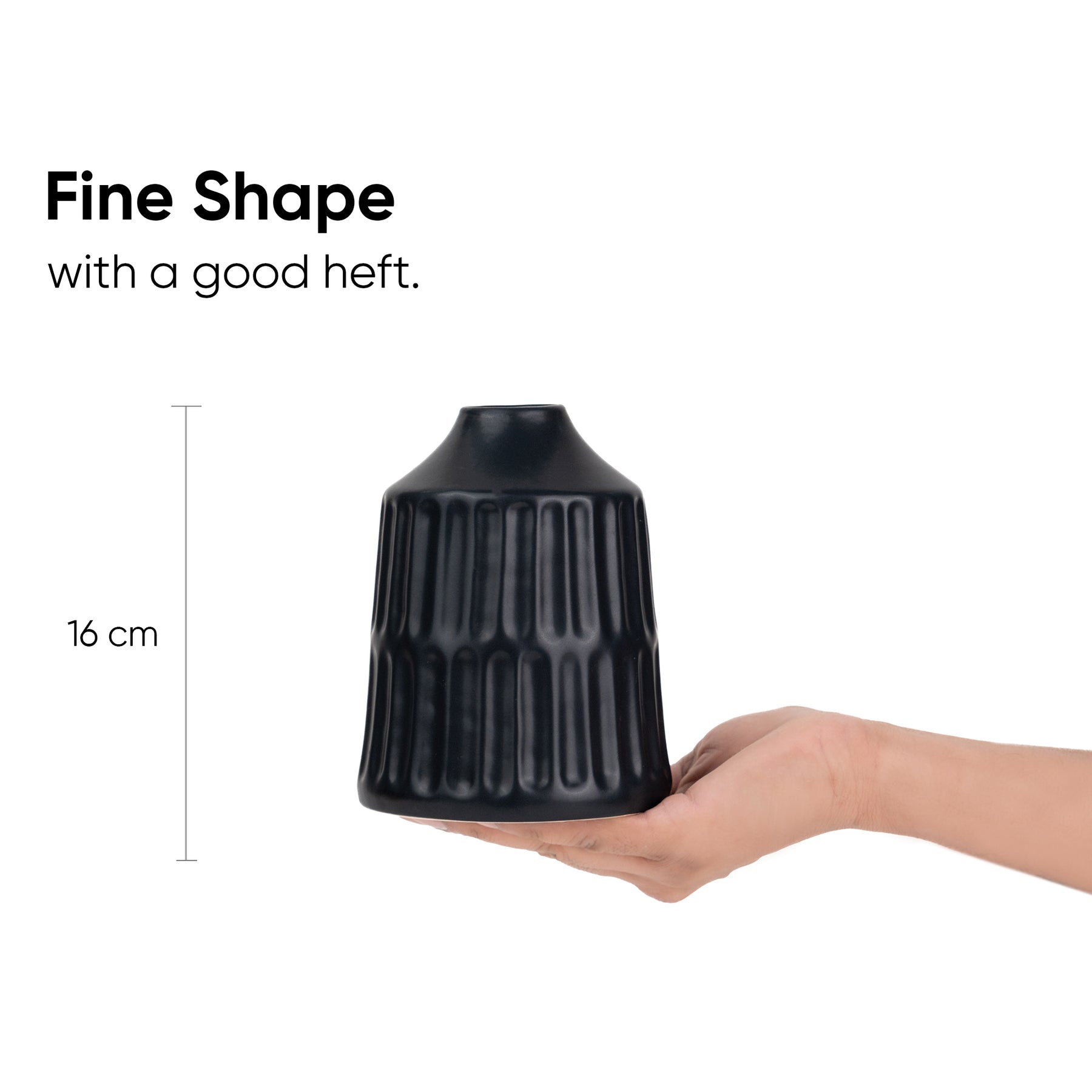 Carving Ceramic Vase, Medium, Decor Collection | Ceramic Vases for Home Decor