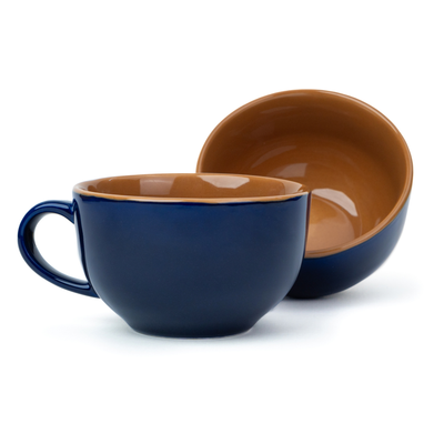 Large Ceramic Coffee Cup Set | 320ml | XL Cuppa Collection | Glossy Finish