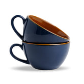 Navy Blue Cappuccino Cup of 2 | 250ml | Barista Collection