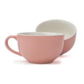 Large Pink Ceramic Coffee Cup Set of 2, Light Pink, 320ml | XL Cuppa Collection