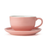 Shay Large Pink Ceramic Coffee Cup & Saucer Set 320ml | XL Cuppa Collection | Modern Tableware Online India