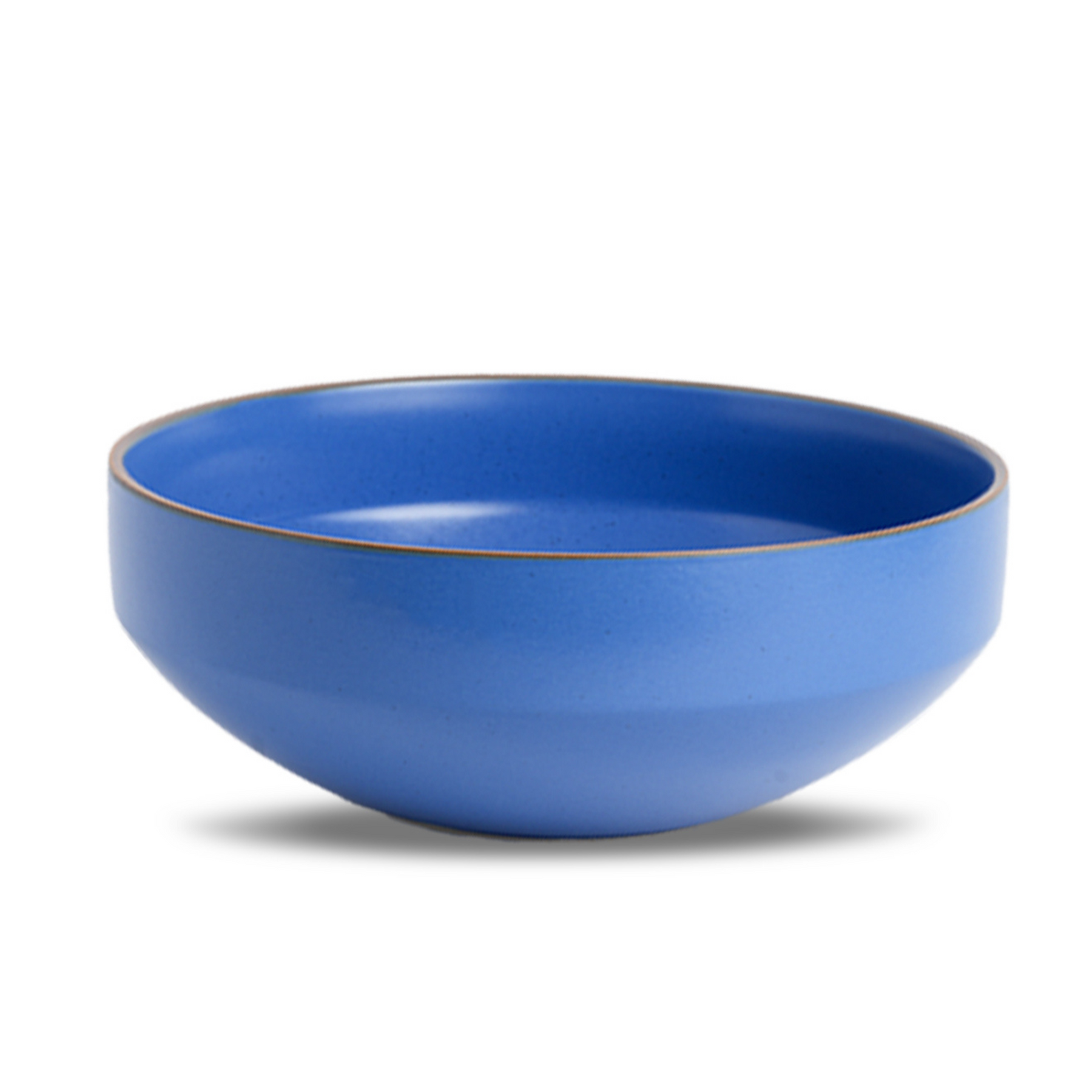 Shay Ceramic Large Serving Bowl, 1500ml | Blue Matte Finish | Japandi Collection | Modern Tableware Online India