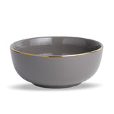 Ceramic Serving Bowl, 1500ml Grey Gold | Gold Line Collection