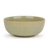 Shay Ceramic Large Bowl,1 Piece | Pista Reactive Collection | Pasta Serving Plate | Modern Tableware Online India