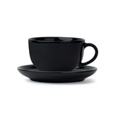 Cappuccino Cup & Saucer Set 320ml – Black | XL Cuppa