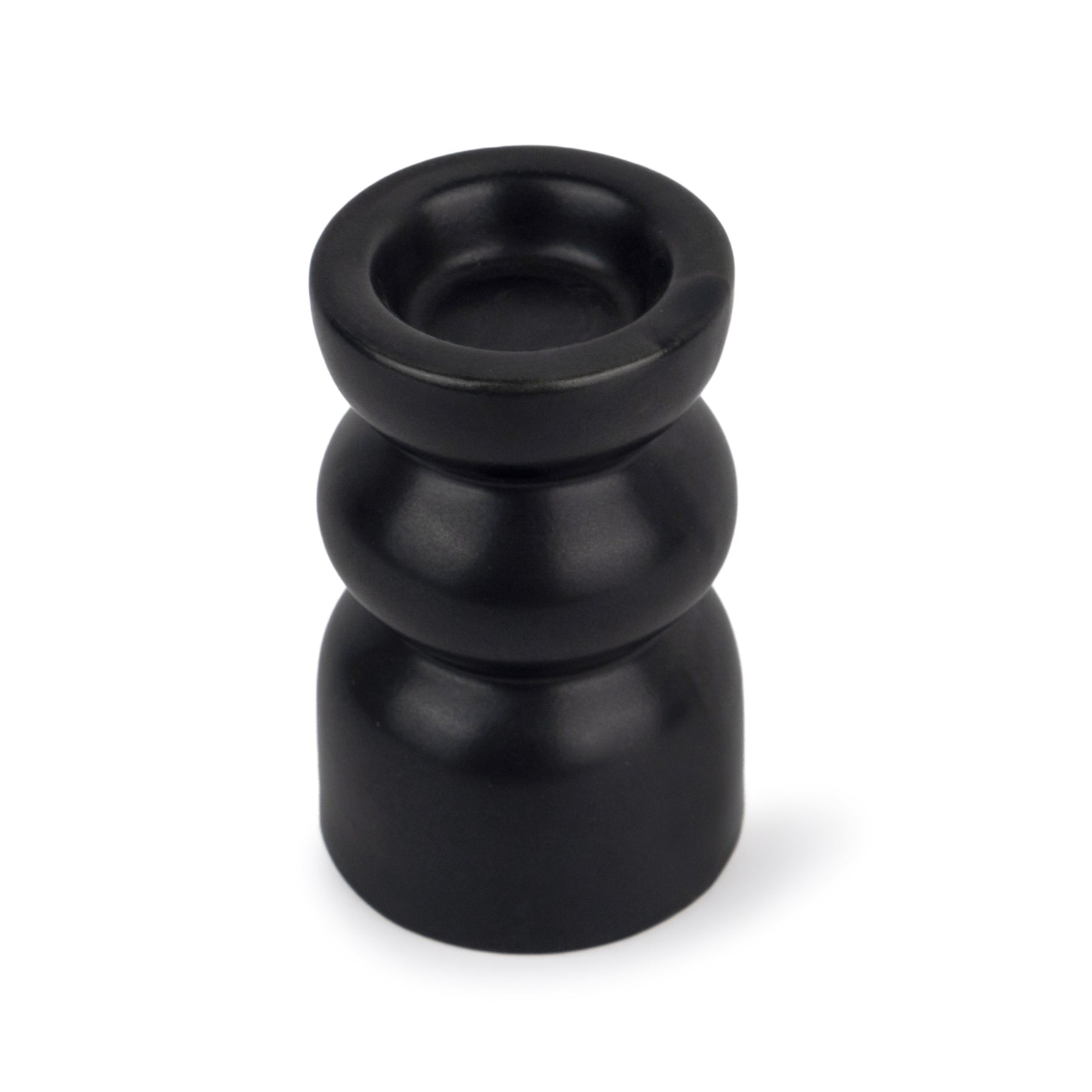 Ceramic Tea Light Holder Set of 3, Black, Decor Collection | Zen Tea Light Holders for Home Décor | Tea Light Holder Ceramic