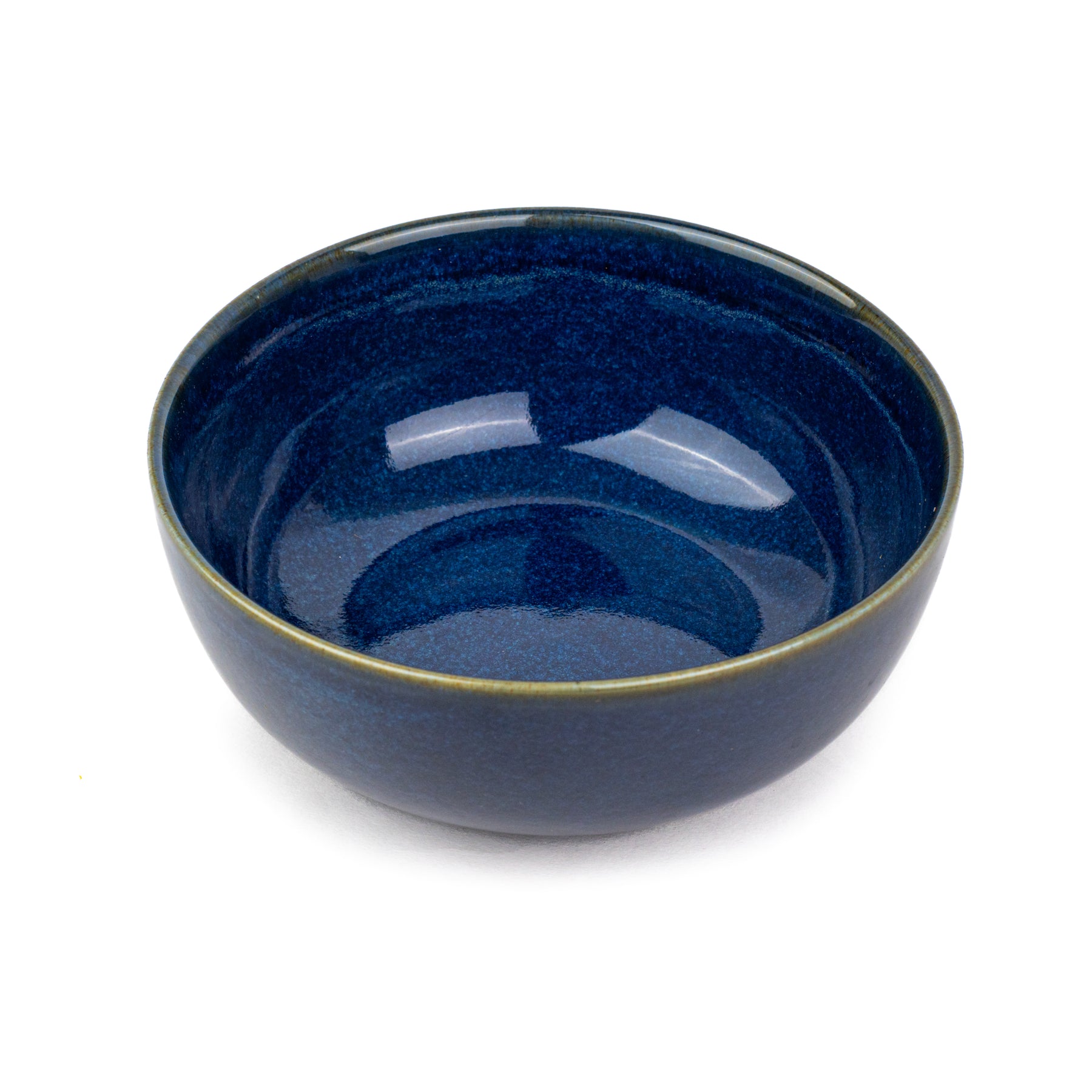 Ceramic Blue Green Ceramic Large Serving Bowl 21cm | Self Reactive