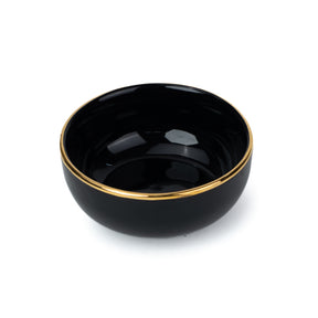 Ceramic Veg Bowls Set of 6 for Dinner | 180ml | Gold Line Collection