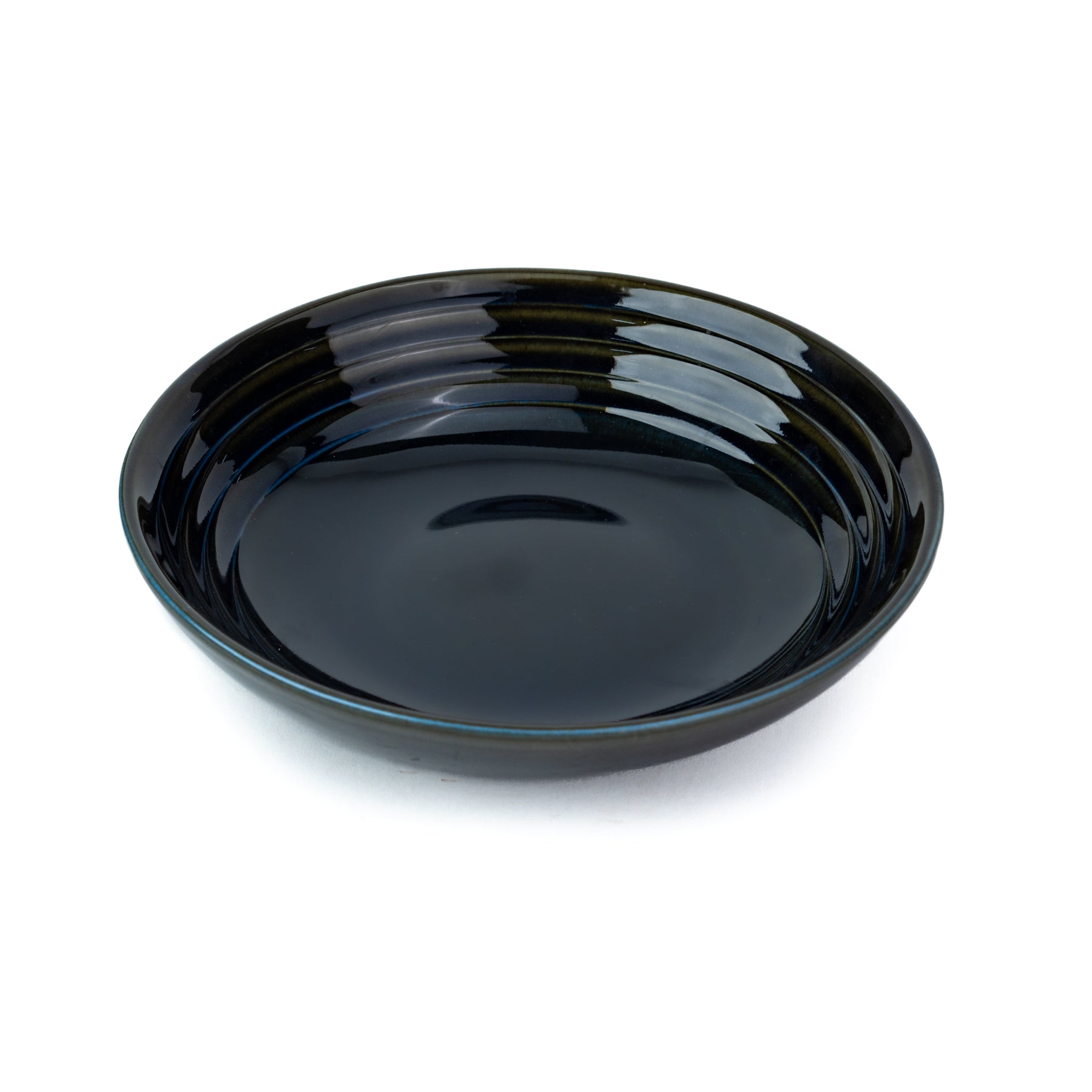 Ceramic Pasta Bowl 21cm – Blue Green | Glossy Reactive Glaze
