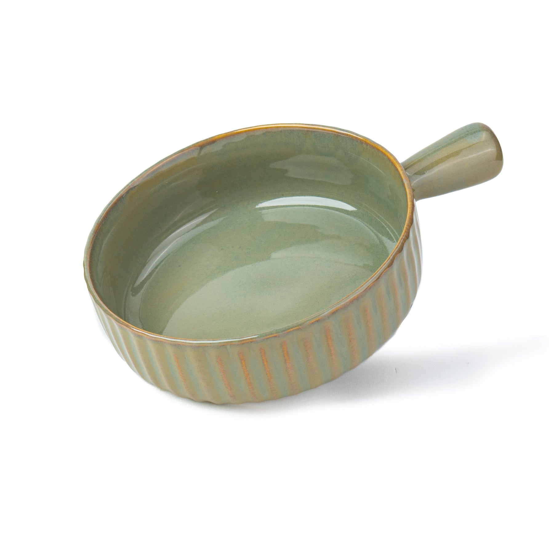 Ceramic Pasta Bowl with Handle | Self Reactive Collection | Serving Bowl Pista