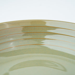Ceramic Pasta Bowl 21cm – Pista Green | Reactive Glaze Porcelain