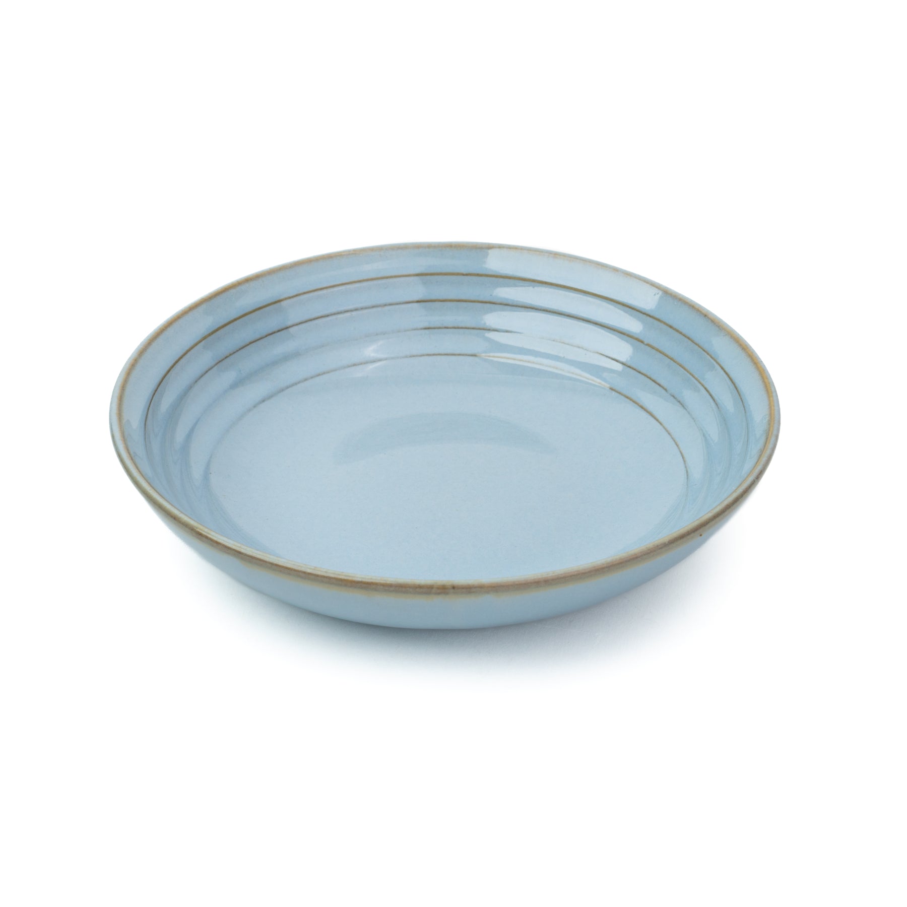 Ceramic Pasta Bowl 21cm – Musky Blue | Reactive Glaze Porcelain