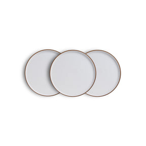 Ceramic Dinner Plates Set, 6 Pieces | Japandi Series | Matte Finish