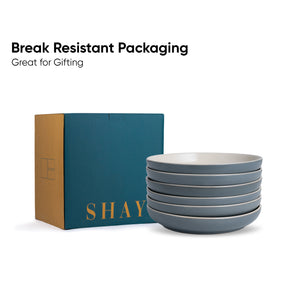 Snack Plates Set of 6 Grey