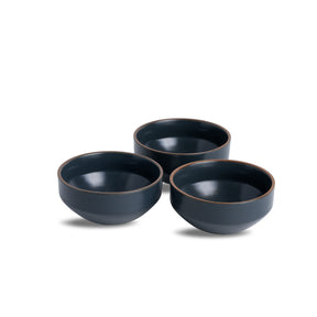 Ceramic Veg Bowls Set of 6 for Dinner | 180ml | Japandi Collection
