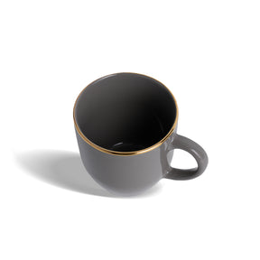 Ceramic Coffee Mug Set – Gold Line Milk Mug Collection | Glossy Finish