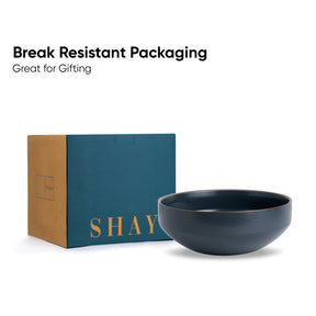 Large Ceramic Serving Bowl – Grey, 1500ml | Japandi Matte Finish