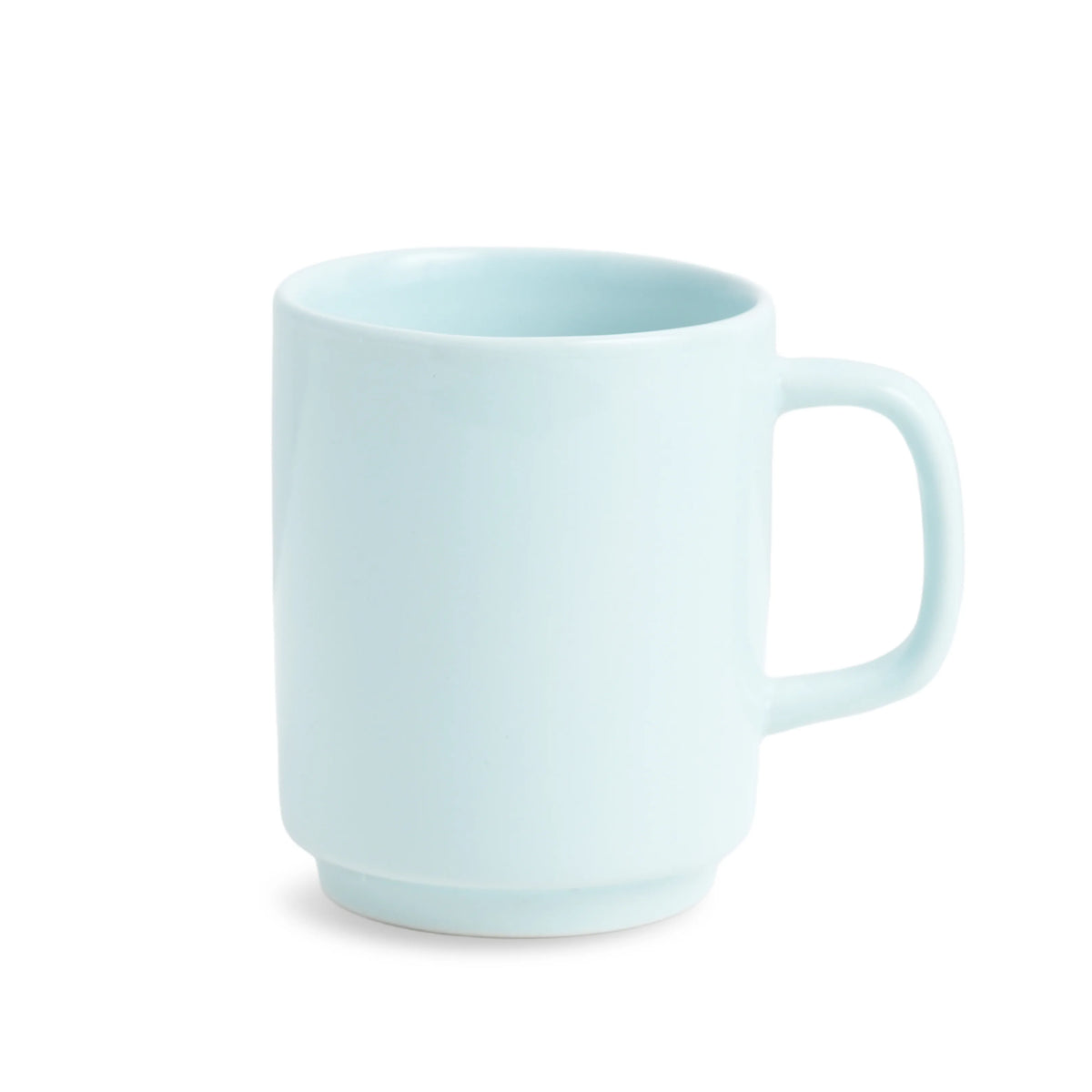 Light blue mug on a white background