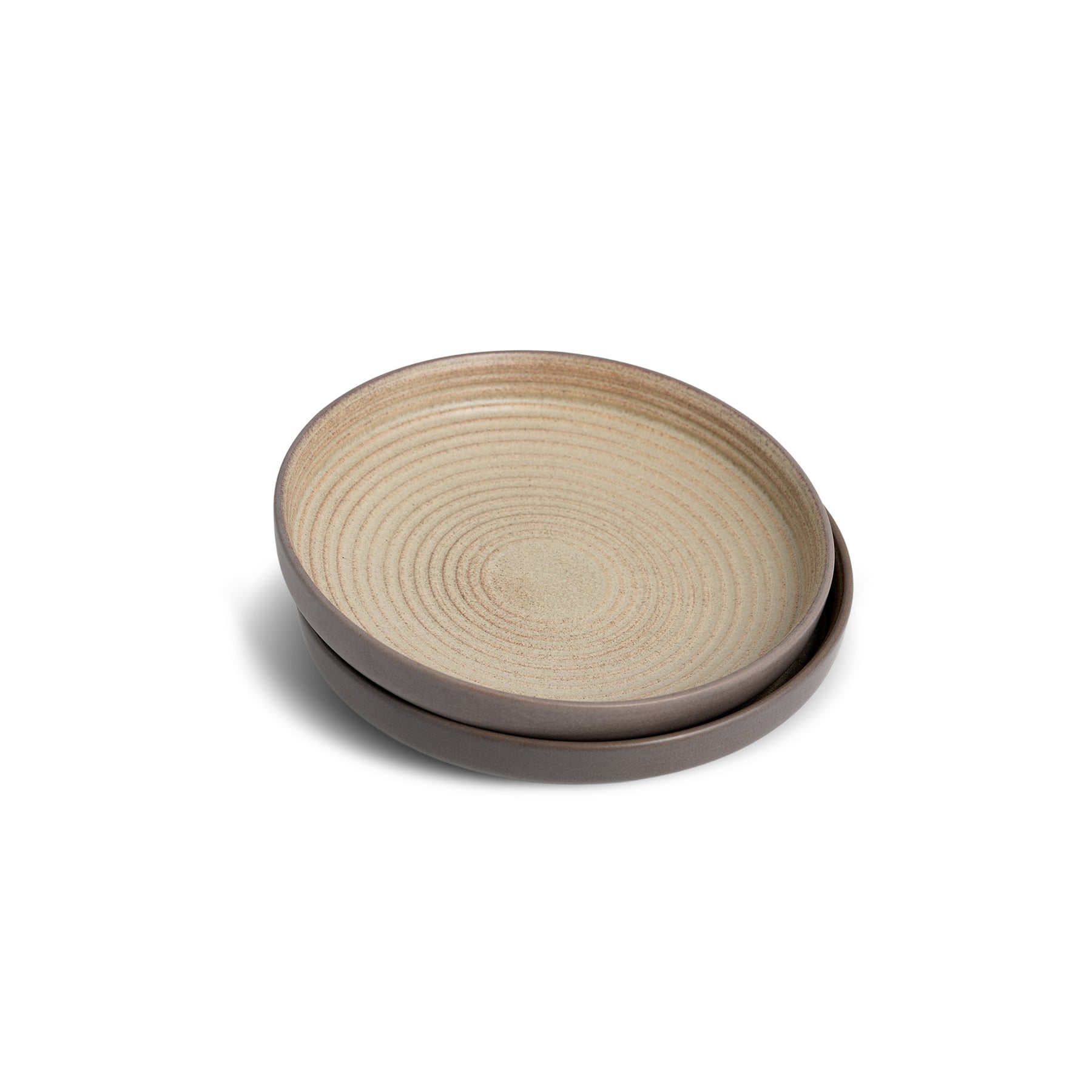Ceramic Pasta Bowl | Klay Collection | Set of 2 | Stackable | Grey
