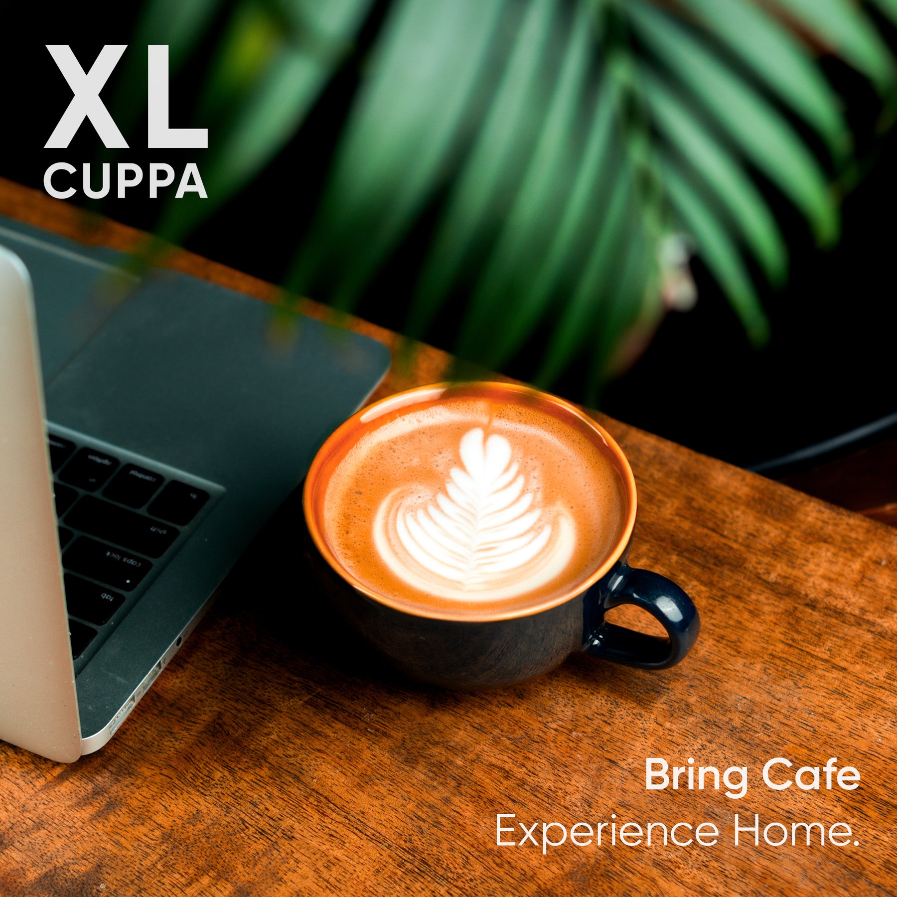 Large Ceramic Coffee Cup Set 320ml | XL Cuppa Collection | Glossy Finish