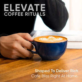 Large Ceramic Coffee Cup Set 320ml | XL Cuppa Collection | Glossy Finish