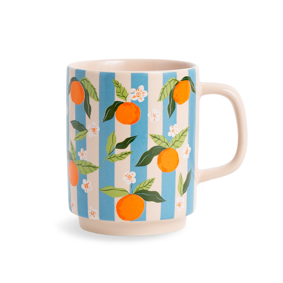 Tangerine Bloom Ceramic Mug – Rise Collection