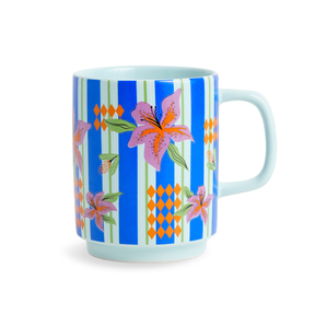 Lily Bloom Ceramic Coffee Mug – Rise Collection