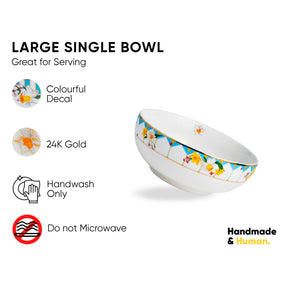 Ceramic Large Serving Bowl 21cm | Nargis Collection