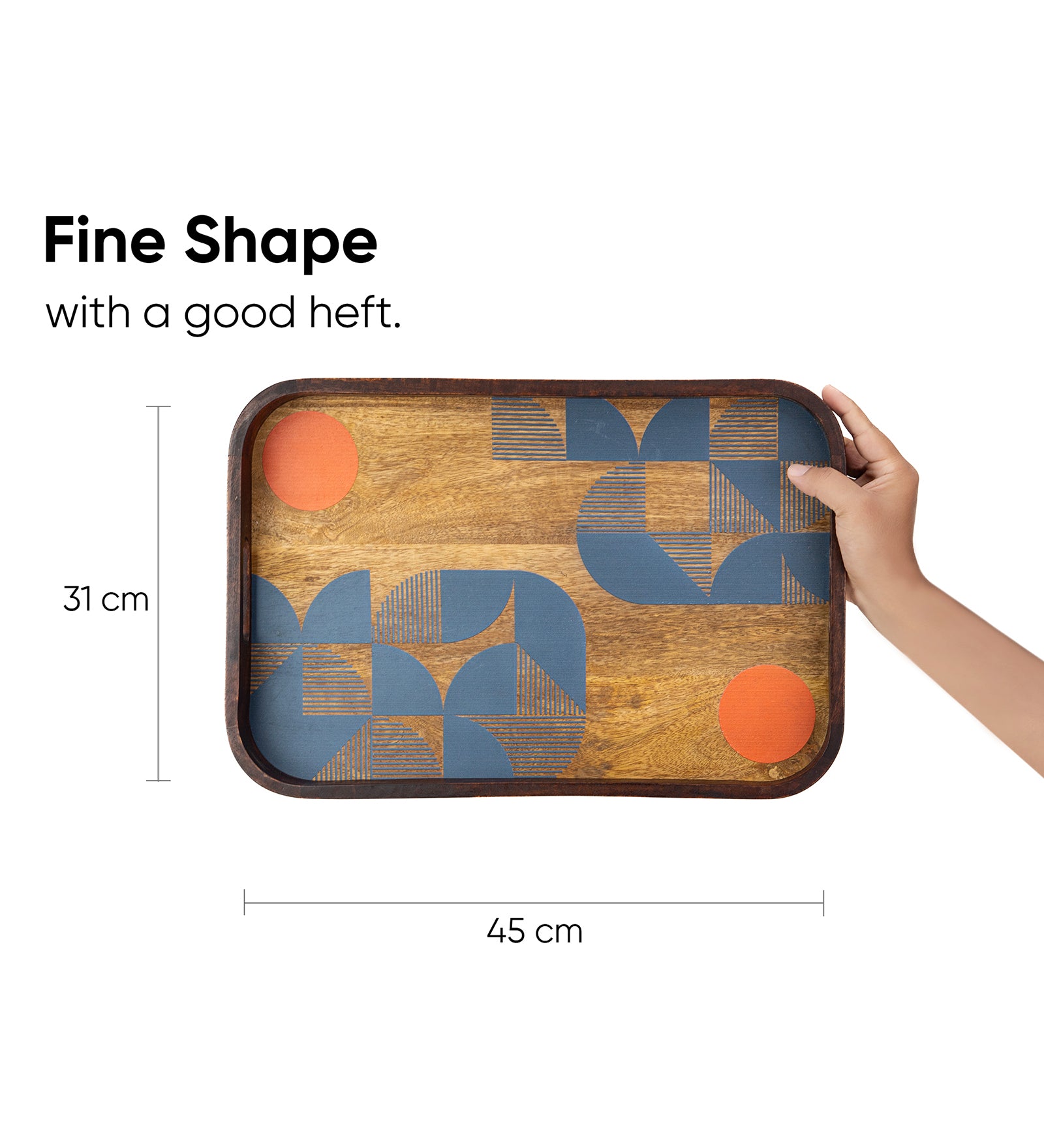 Wooden Serving Tray | Elegant & Durable Wood Tray for Serving