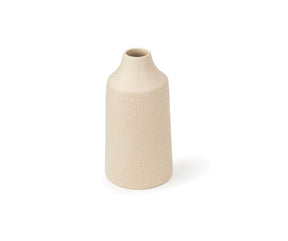 Shay Carving Ceramic Vase, Large, Beige | Ceramic Vases for Home Decor | Modern Tableware Online India