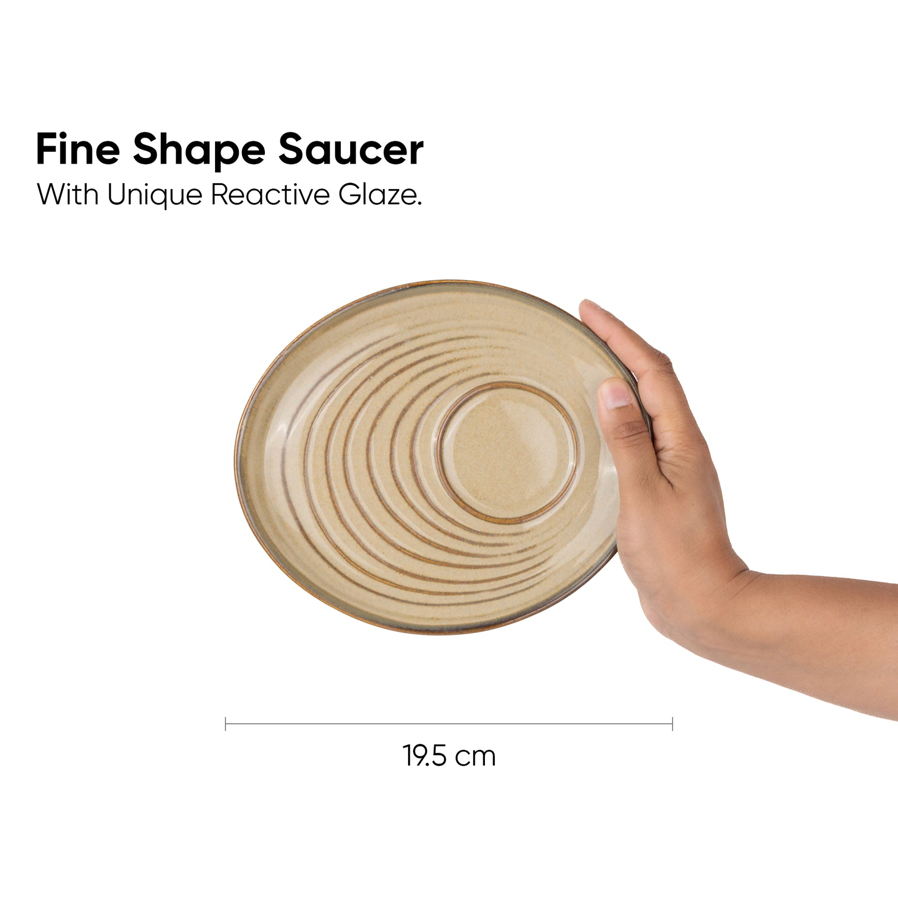 Self Reactive Coffee Cup Saucer Set, 250ml | Ceramic Mug | Glossy Finish