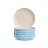 Shay Snack Plates Set of 6 Sky Blue | Modern Tableware Online India