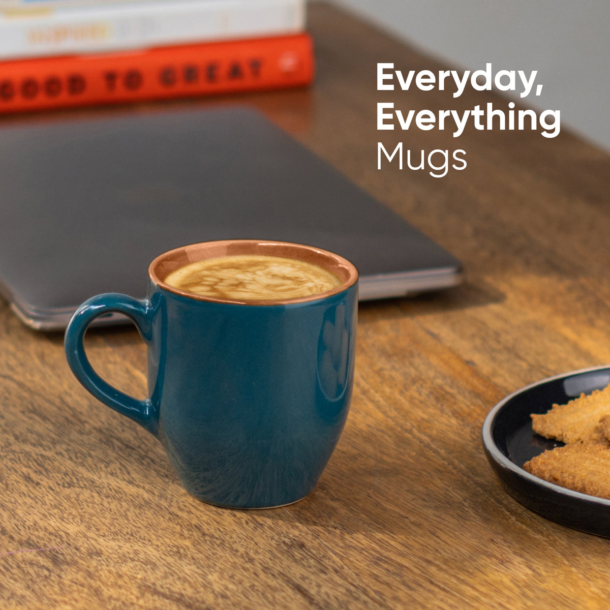 Ceramic Coffee Mug 300ml – Teal Green | Milk Mug