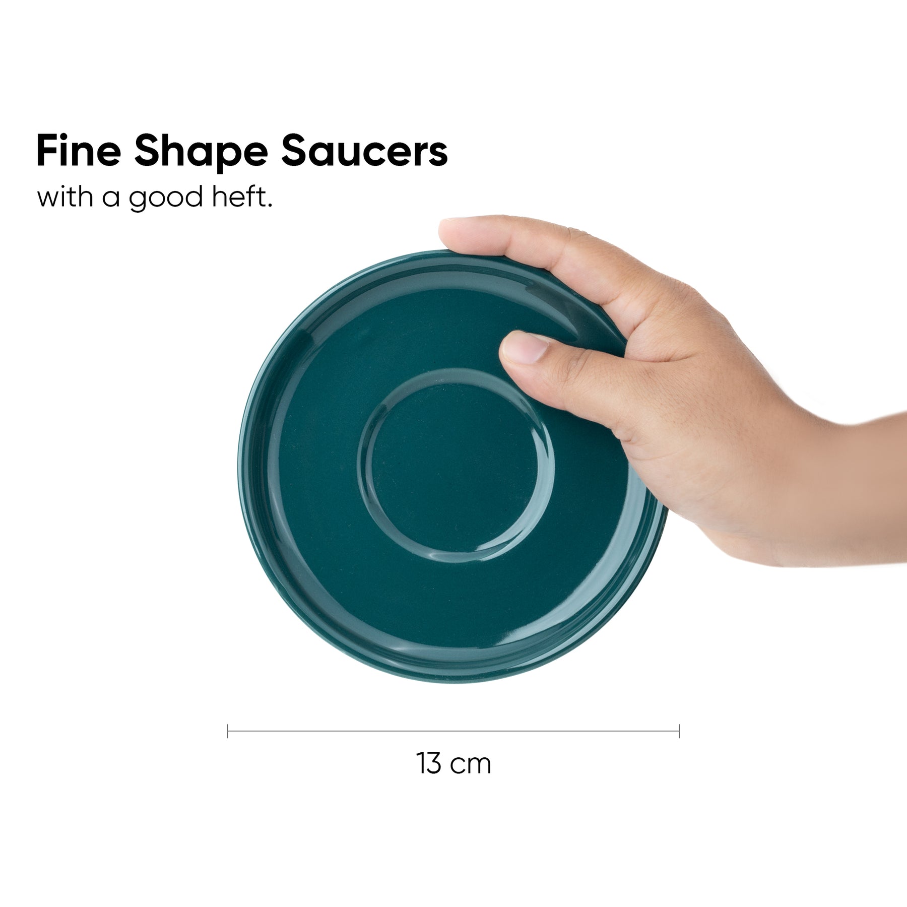 Cappuccino Cup & Saucer Set 320ml – Teal Green | XL Cuppa